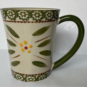 Temp-tations Mug Tara Old World Green Coffee Temptations Floral coffee cup EUC